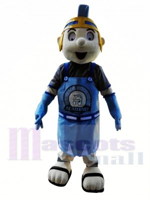 Chevalier bleu Spartan Trojan Costume de mascotte