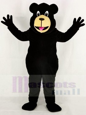 Mignonne Noir Ours Mascotte Costume École