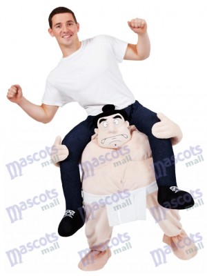Portez-moi le costume de lutteur de costume de sumo japonais sur le costume de mascotte de tirelire