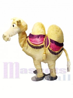 marron Deux La personne chameau Mascotte Les costumes