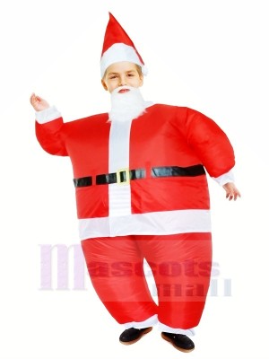 Père Noël Claus Gonflable Halloween Noël Mascotte Les costumes Dessin animé Pour Des gamins