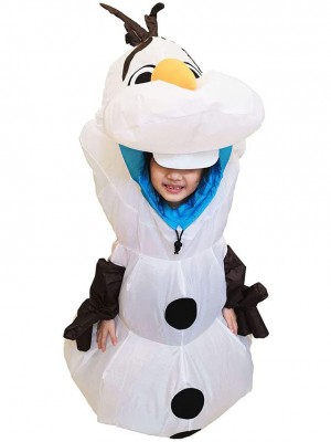Gonflable Olaf Bonhomme de neige Congelé Halloween Noël Déguisements pour Enfant