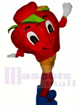 Fraise heureuse Costume de mascotte