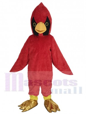 Oiseau cardinal costume de mascotte