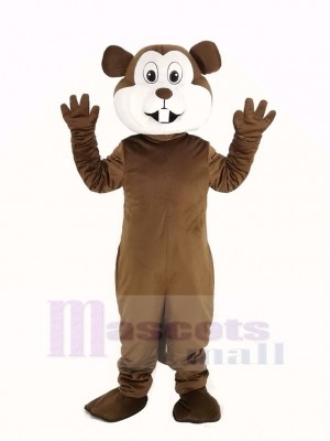 marron Gopher Mascotte Costume Animal