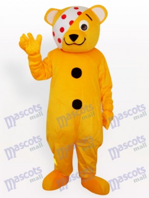 Costume de mascotte animal ours clown