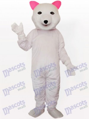 Costume de mascotte adulte ours polaire rose