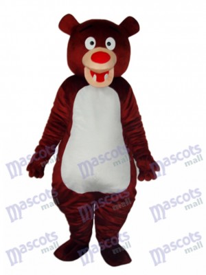 Costume adulte mascotte ours brun