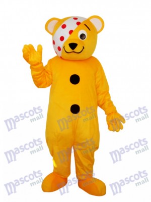Ours avec Eye Patch Mascotte Costume adulte Animal