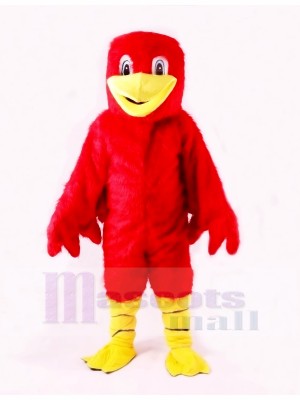 rouge Mignonne canard Mascotte Les costumes Dessin animé