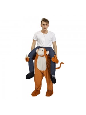 Gorille Singe Porter moi Balade sur Halloween Noël Costume pour Adulte/enfant