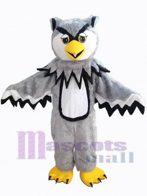 Hibou gris Mascotte Costume Animal