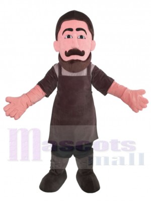 Coiffeur costume de mascotte