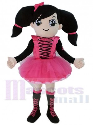 Fille costume de mascotte