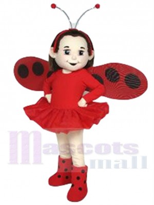 Fille costume de mascotte