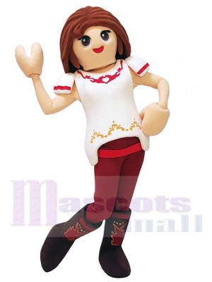 Femme costume de mascotte