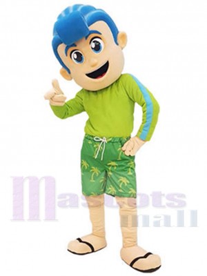 Garçon costume de mascotte