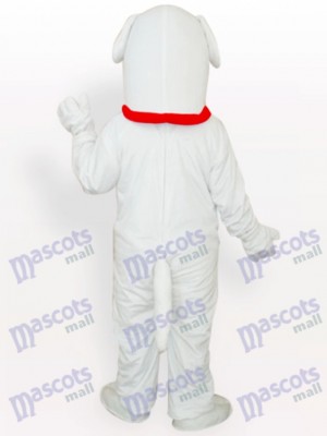 Costume de mascotte adulte chien blanc animal