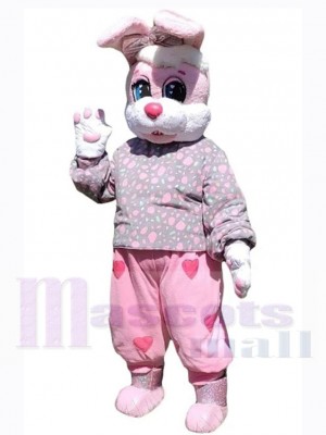 Lapin de Pâques costume de mascotte