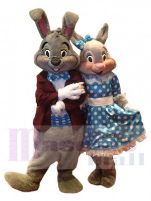 Lapin de Pâques costume de mascotte