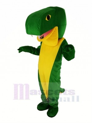 vert Serpent Mascotte Costume Animal