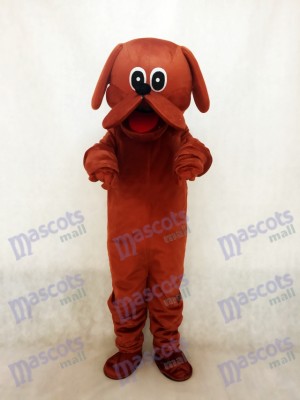 Costume de mascotte de chien rouge roux mignon Rooney