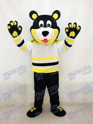 Costume de mascotte de hockey sur glace des ours d'Estevan Bruins