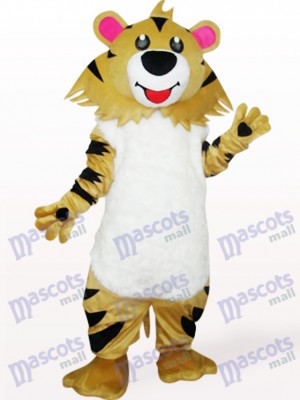 Déguisement de mascotte de lion gris brun