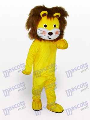 Costume de mascotte jaune lion animal