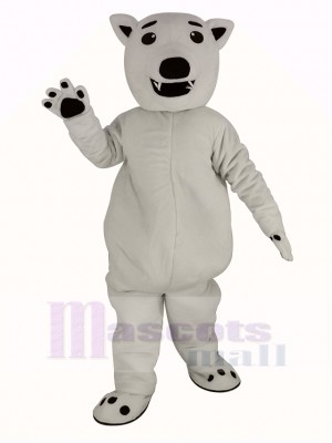 blanc Ours Mascotte Costume