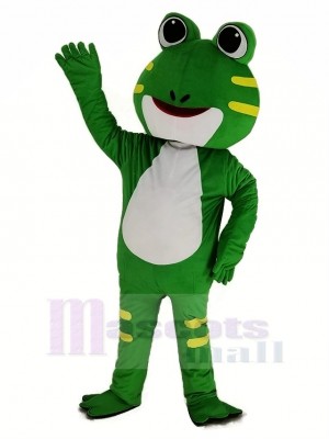 Mignonne vert Grenouille Mascotte Costume