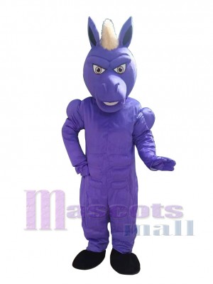 Cheval Mustang bleu Mascotte Costume