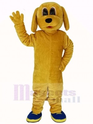 d'or Chien Mascotte Costume Animal