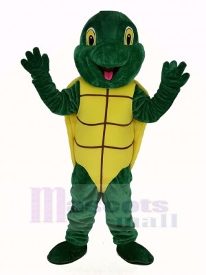 Peluche vert Tortue Mascotte Costume