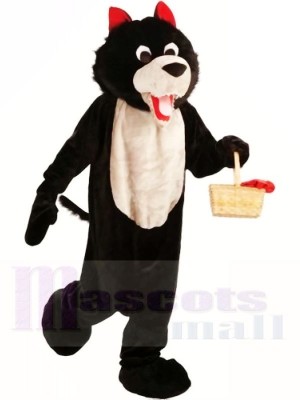 Loup noir Costume de mascotte Livraison gratuite