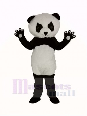 Panda avec Longue Cils Mascotte Costume