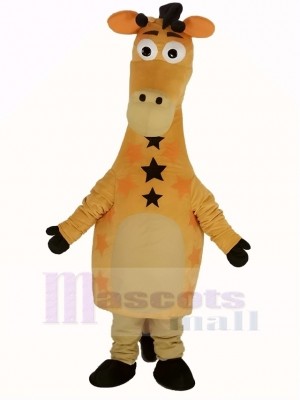 Mignonne Jaune Girafe Mascotte Costume