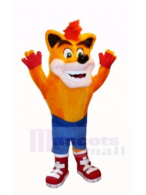 crash Bandicoot Loup Mascotte Costume Dessin animé