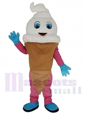 La glace Crème costume de mascotte