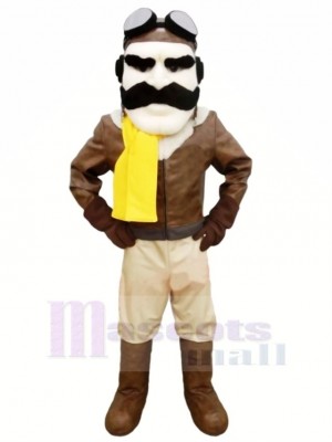 Haute Qualité Aviateur Mascotte Costume Gens