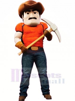 Fort Muscle Mineur Mascotte Costume Personnes