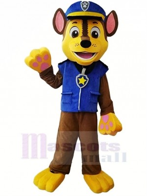 Patte Patrouille Paw Patrol Chase Mascotte Costume Dessin animé