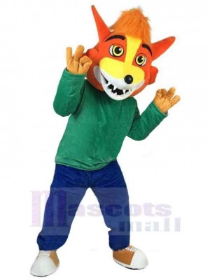 Loup costume de mascotte
