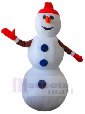 Bonhomme de neige costume de mascotte