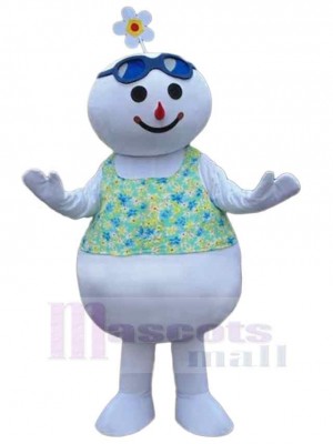 Bonhomme de neige costume de mascotte