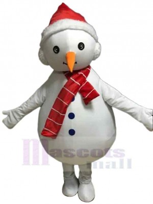 Bonhomme de neige costume de mascotte