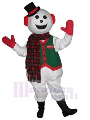 Bonhomme de neige costume de mascotte