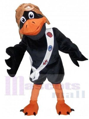 Corbeau Pilote costume de mascotte