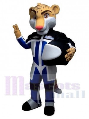 Pilote Léopard costume de mascotte