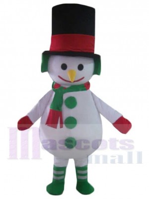 Bonhomme de neige costume de mascotte